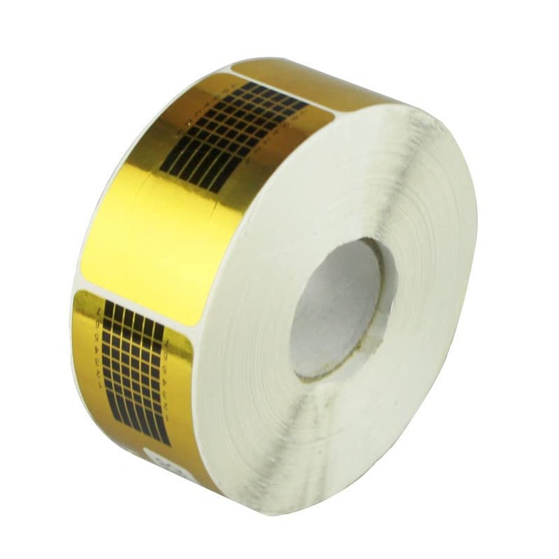 CHUANGOU 500 pieces nail stencils, extension golden stencils, for nail