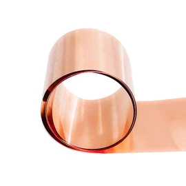 Tynulox Pure Copper Flashing 0.4mm x 100mm x 1M Copper Metal Sheet Roll Copper Strip for Jewelry, Crafts, Repairs, Electrical