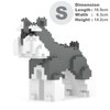 JEKCA Schnauzer Mini 01S | Mini Dog Plastic Building Blocks