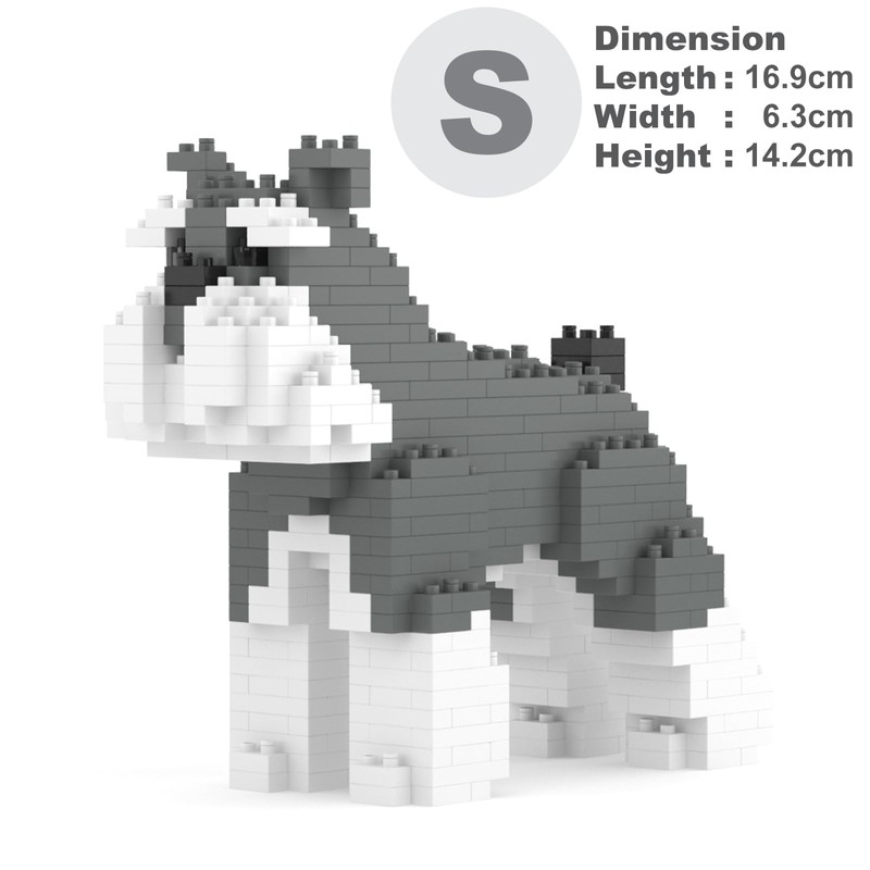 JEKCA Schnauzer Mini 01S | Mini Dog Plastic Building Blocks