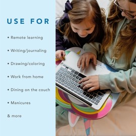 LAPGEAR Lap Pets Lap Desk for Lil’ Kids - Unicorn - Fits up to 11.6 Inch Laptops - Style No. 46747