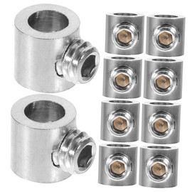 Gatuida 10 x Wire Rope Locker Wire Attachment Stainless Steel Cable Clip for Deck Lamps Suspension Lamp Suspension Rope Clamp Stainless Steel Attachment for Tension Rope Stainless Steel