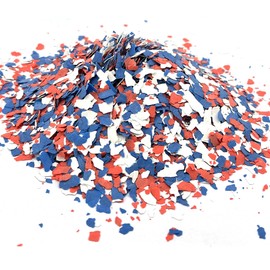 Huixiang 1200G/2.64LB Decorative Color Chips for Epoxy Garage Floors - Floor Paint Kit, Garage Floor Flakes, Paint Chips for Epoxy Floor - Garage Floor Coating (2.64LB, RED, 1)