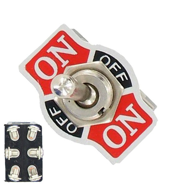 Etopars Momentary Heavy Duty 20A 125V 15A 250V DPDT 6