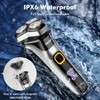 Electric Razor for Men, Rechargeable Electric Shaver with Pop-up Trimmer