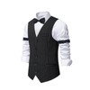 OSEMIOKA 1920s Mens Gatsby Gangster Vest Great Gatsby Gangster Costume