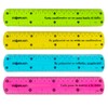 Flexible Ruler 20cm Starplast 4 Colours Heavy Duty Numbers Yellow