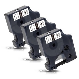 Labelwell Industrial Heat Shrink Tube Cable Labels for 18053 S0718280 Replacement for Dymo Rhino Industrial Label Tape 9 mm x 1.5 m for DYMO Rhino 4200, 5200, 5000, 1000, 3000, 6000, ILP-219, Pack of