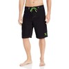 Hurley Men's One and Only 22 Inch Boardshort, Black/Neon Green,