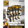 Spampur Power Tool Organizer, 8 Drill Holders Wall Mount, 3