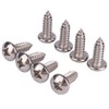 YANRUHFL 8PCS License Plate Screws, Stainless Steel Bolts for Front