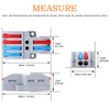 NineLeaf 10PCS Wire Connectors, 2 in 4 Out Lever Wire