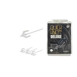 Quick Knot® Deluxe | Mane Clip for Braiding | Designed for Horses and Ponies | Reusable | 3 colors, 2 sizes (White, XL)