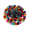 Nepal Style Colourful Woolen Round Trivet - Heat Resistant Matt