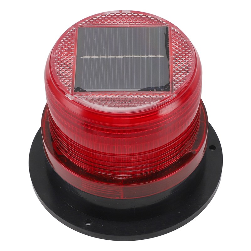 Solar Beacon Light Caution Light 8 LED Dusk to Dawn