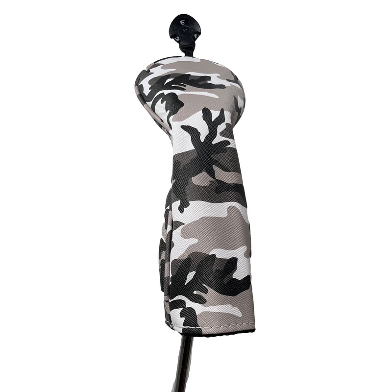 Utility Headcover Camouflage Pattern 4 Color Options Wood Cover (Gray)