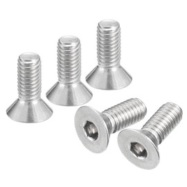 QUARKZMAN #10-32x1/2 Inch Flat Countersunk Socket Cap Screws 50pcs 304 Stainless Steel Hexagonal Socket Flat Head Screws Full Thread Countersunk Bolts
