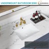 18 Inch Undermount Bathroom Sink Small Rectangle Undermount Sink White