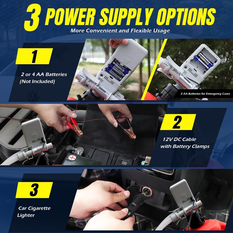 Fuel Transfer Pump with Auto-Stop, AA Battery Powered/DC 3 Power