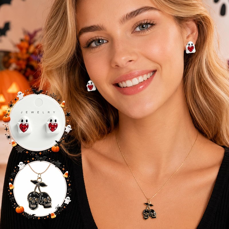 ONEHAUS Boo Basket Stuffers for Women 15 Pcs Halloween Spooky