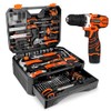 255-Piece Tool Set - Tool Kit with 12V Cordless Drill