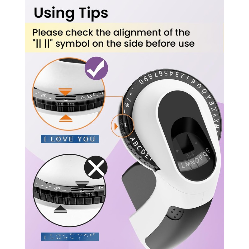 Memoking Embossing Label Maker Machine-E975 3D Embossed Label Maker with