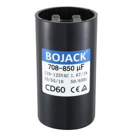BOJACK CD60 708-850 uF/MFD 110-125 VAC Voltes 50/60 Hz Universal Round Start Capacitor Electric Replacement Parts