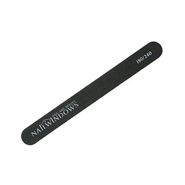 Nail Window Black Wood File 180/240 Grit 1p Nail Grooming Nail Care Nail File / 네일윈도우 블랙 우드파일 180/240그릿 1p 손톱정리 네일케어 네일파일