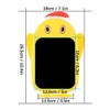 LCD Writing Tablet Christmas Hat Cartoon Owl Shape Children Yellow