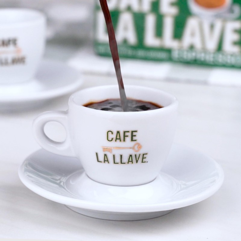 Cafe La Llave Cuban-Style Espresso Dark Roast Ground Coffee, 8-Pack,
