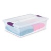 Sterilite 32 Qt ClearView Latch Storage Box, Stackable Bin with