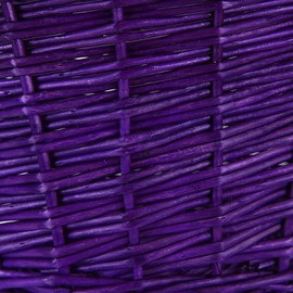 EIRONA Bicycle Wicker Basket for Kids Bike, Scooter, Tricycle, Stroller, Girl Rattan Basket, Kids Bike Accessories, Purple…