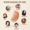 Natural Peach Wood Comb, 2 Pack Mini Wooden Comb Anti-Static