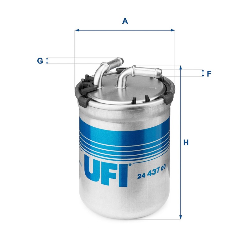 UFI FILTERS 24.437.00 Diesel In-Line Filter
