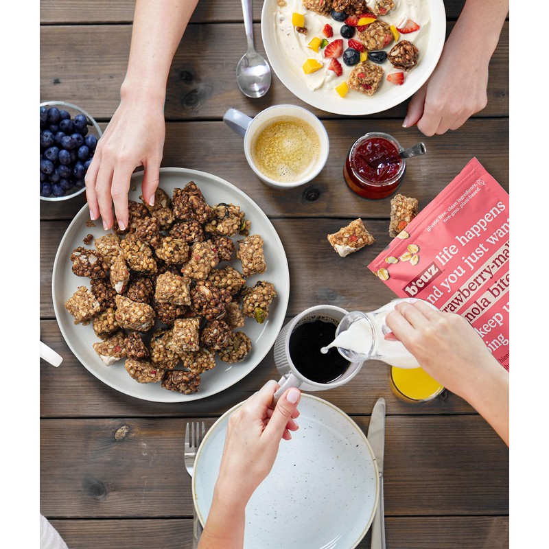 B'cuz Granola Bites 3-Bag Gluten Free Healthy Snacks for adults,