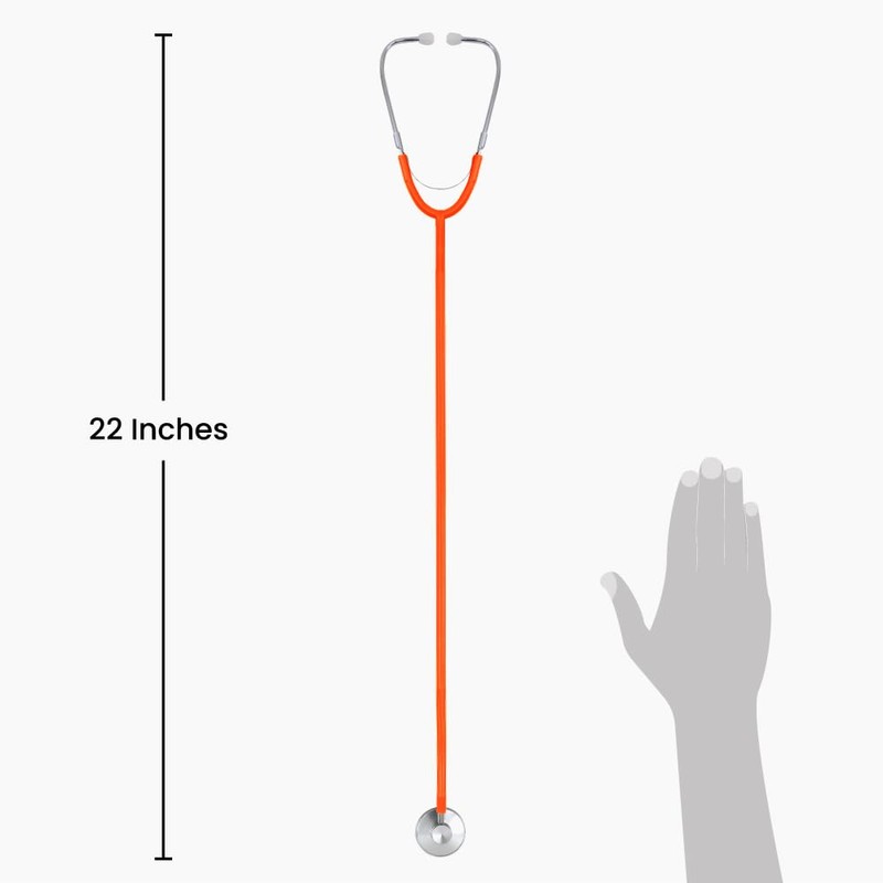 Dixie EMS Single Head Lightweight Stethoscope, Latex Free for Doctors,