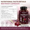 Beetroot Capsules 5100mg – High Strength Beetroot Supplement with Black