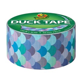 Duck Brand 241791 Printed Duct Tape Single Roll, 1.88 Inches x 10 Yards, Mermaid