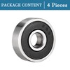 QUARKZMAN 626-2RS 6x19x6mm Ball Bearing x 4pcs. Carbon Steel for