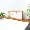 KATOMOKU Thermo Clock Oak km-152OA Wooden Watch Thermo Hygrometer, Dual