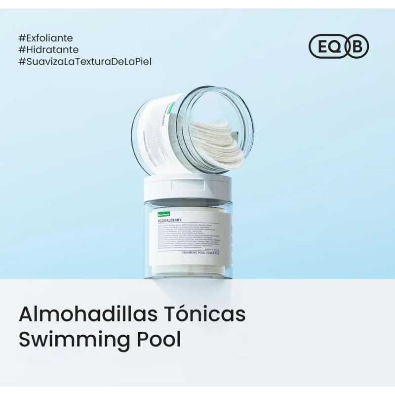 Eqqualberry Tónico Facial Almohadillas K Beauty 70 Piezas Piel Sensible