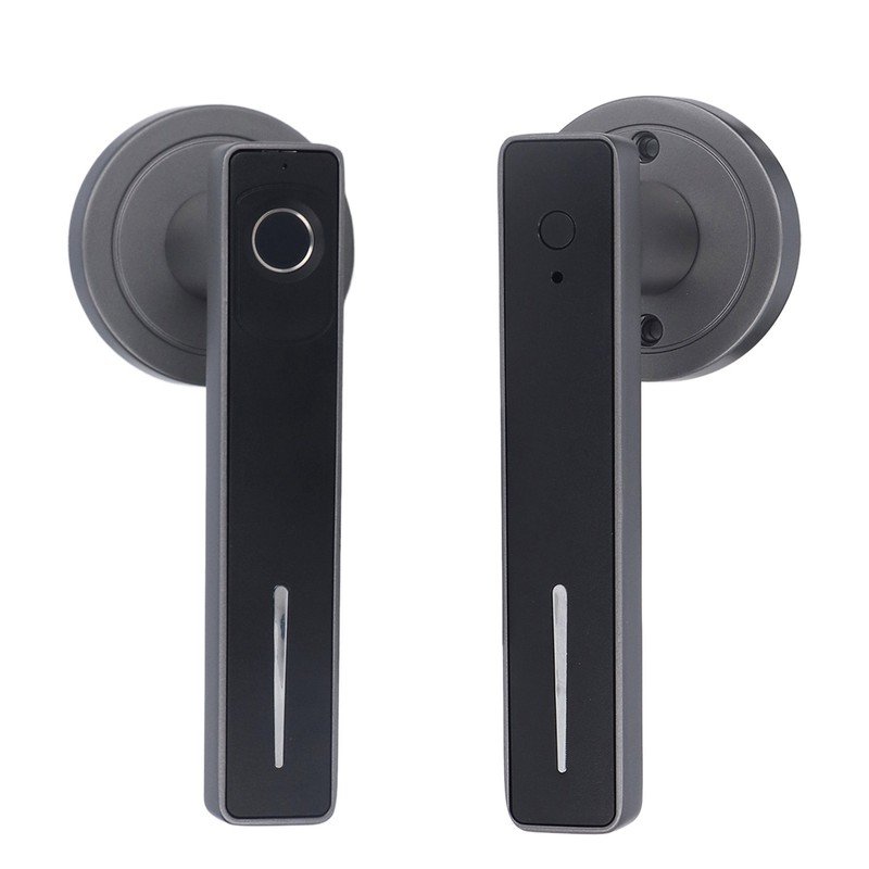 Smart Door Handle Fingerprint with 2 Key Fast Recognition Static