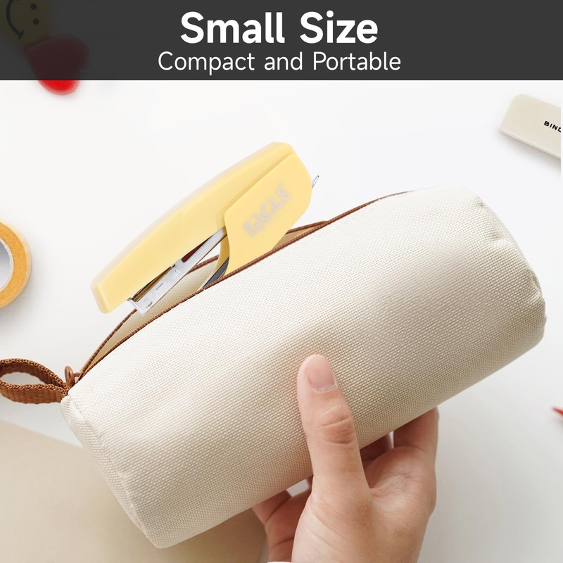 Eagle Stapler with Stapler Remover，12 Sheets Capacity，NO.10 Stapling,Yellow