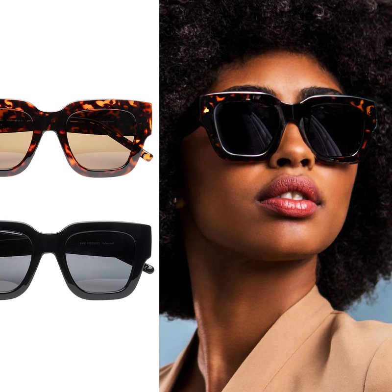 Prive Revaux The New Yorker Square Sunglasses – Polarized, 100%
