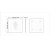 Door Sign Shower UV Print 12 x 12 cm -