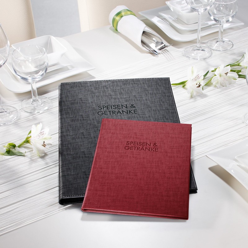 Sigel SM191 Single transparent pockets, for menu folders with screw