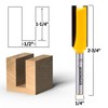 YONICO Straight Router Bits 1/2-Inch Diameter X 1-1/4-Inch Height 1/4-Inch