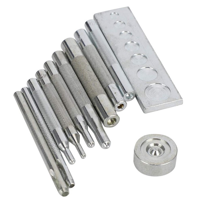 Lybunair Punch Snap Kit Metal Handle Push Button Rivet Setter