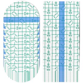 200 Pieces Waterproof Bandages, Second Skin Tattoo Cover, Tattoo Aftercare Bandage, Transparent Stretch Protective Films for Shower and Swimming（4 x 4 Inch, Round, Square