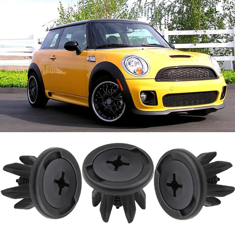 ANCLLO 50 Pcs Front and Rear Wheel Arch Trim Plastic